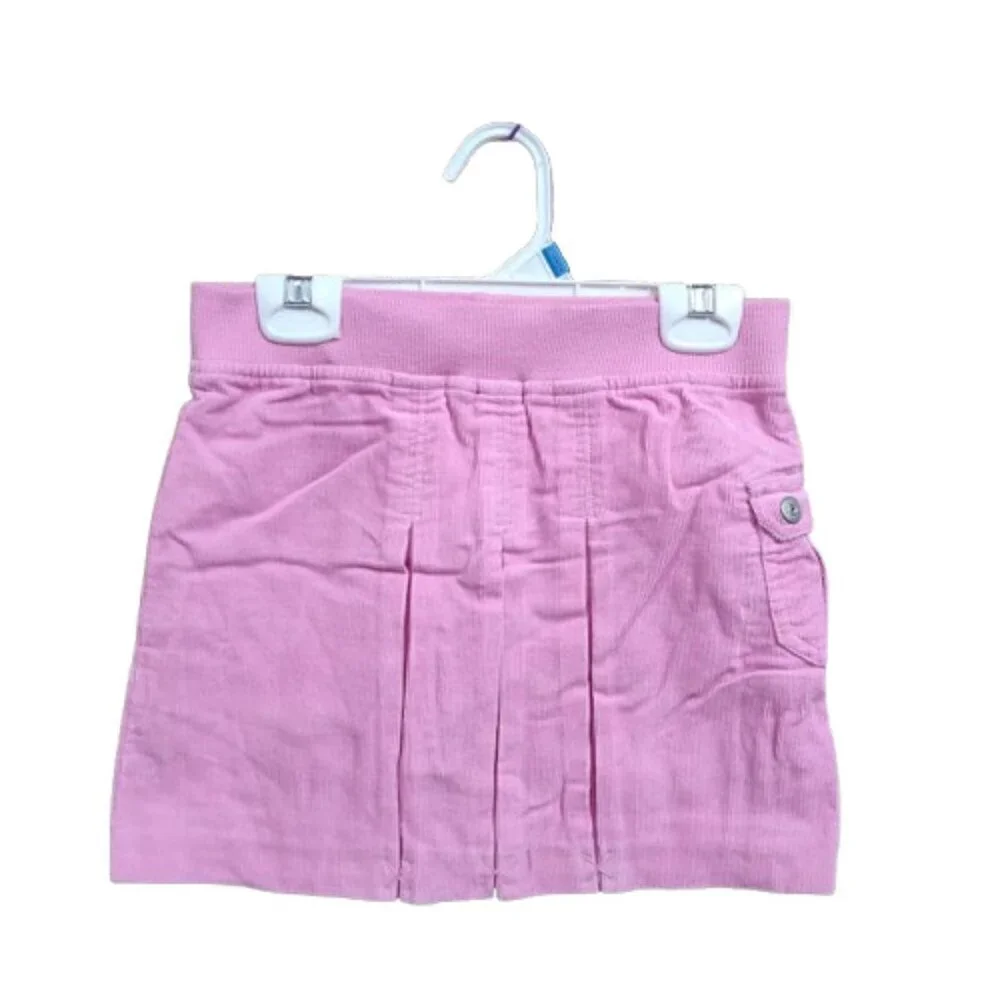 2 Just Friends Girl Corduroy 100% Cotton Y2K Skirts Pink and Navy Size 6 NWTs
